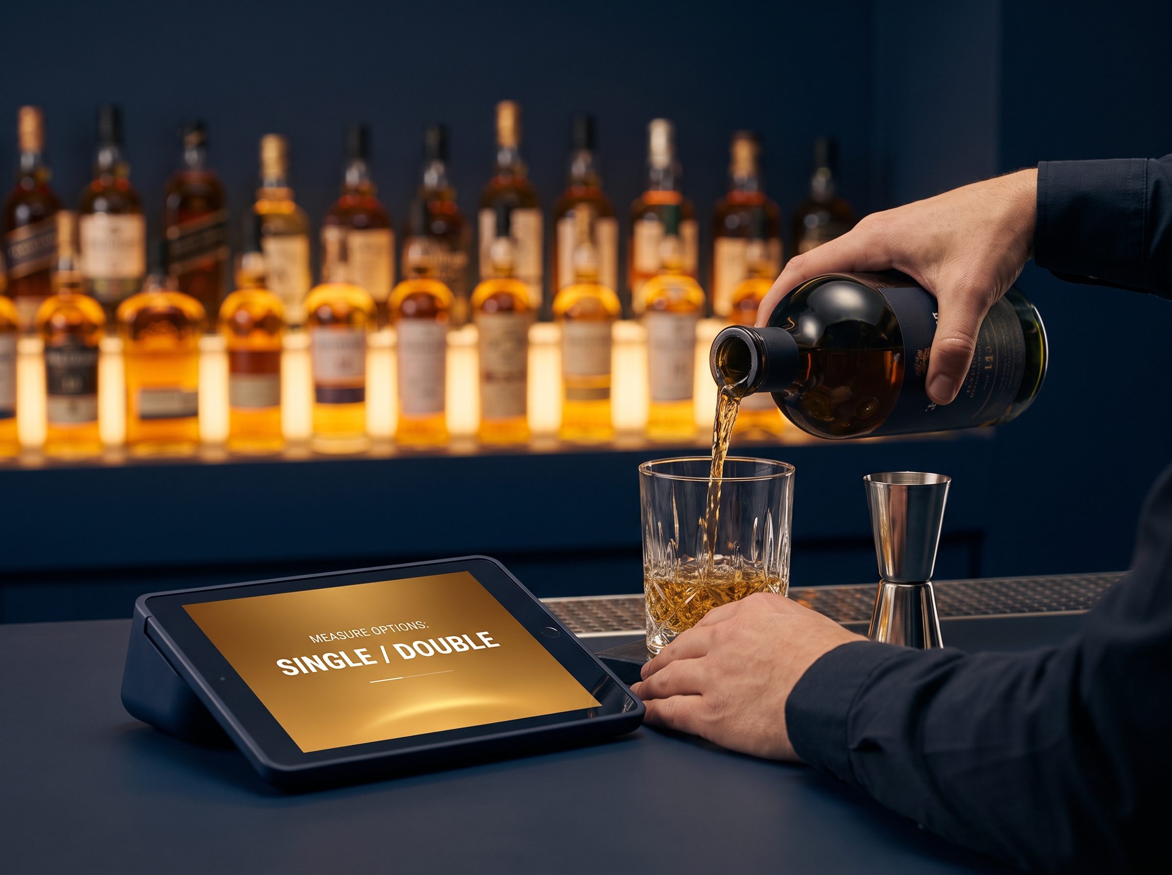 Spirits measures on the POS